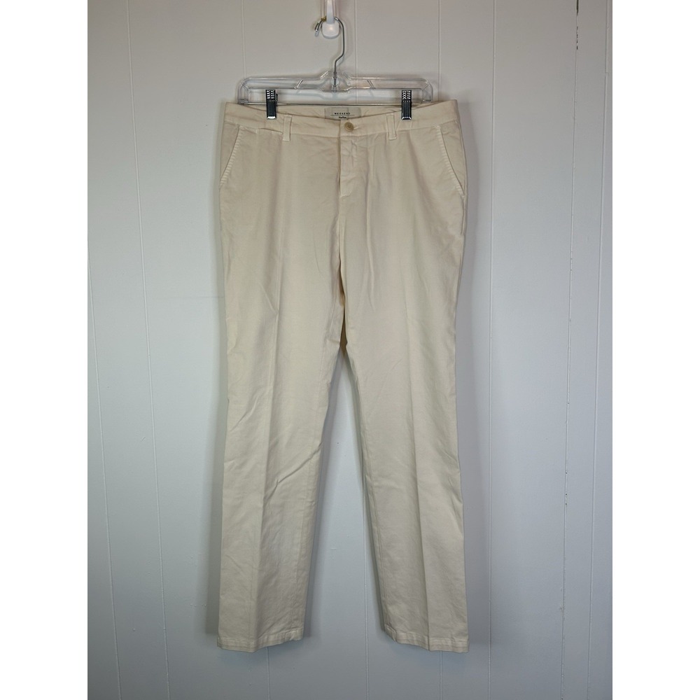 Weekend By Max Mara Women's Size 12 Audrey Chino Pants Cream 171